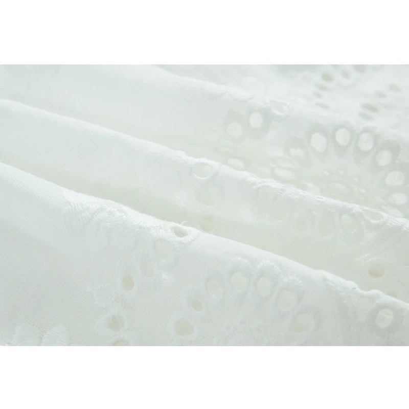 Летний стиль, Детские боди, чистый белый вышитый хлопковое платье без рукавов, костюм для ползания, одежда для маленьких девочек, комбинезон