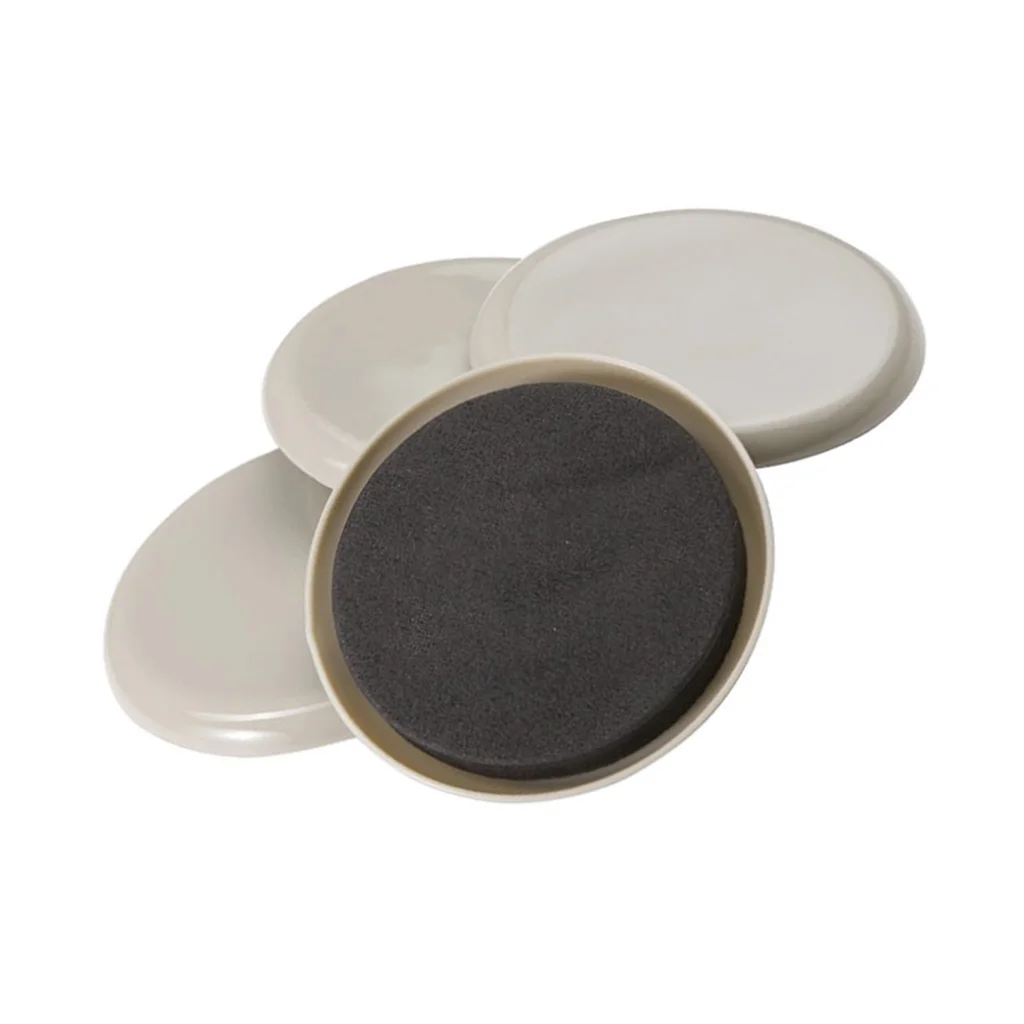 Self Adhesive Chair Leg Pads Non-slip Floor Protectors Furniture Chair Sofa Table Plastic Pads Feet Cap Round Leg Sticky Black