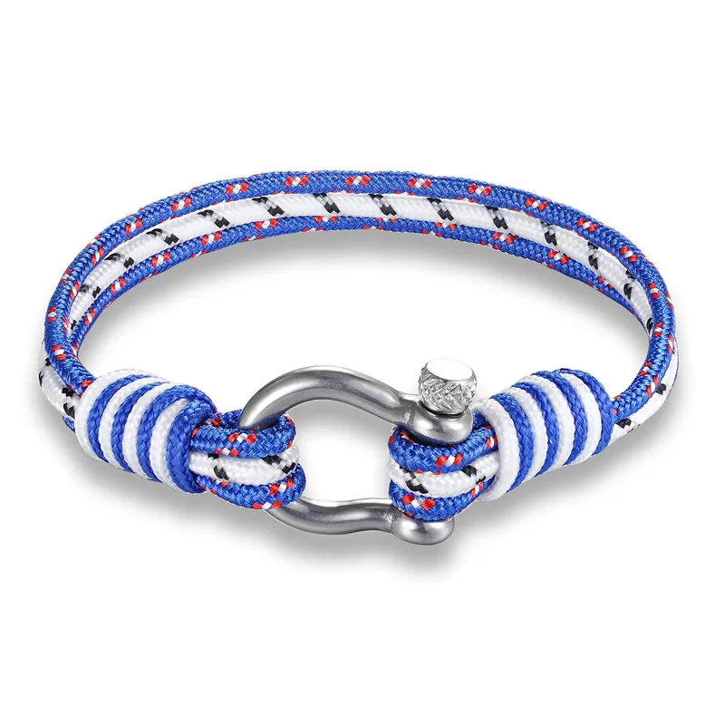 Mkendn جودة عالية متعدد الرجال النساء الرياضة التخييم المظلة بحري بقاء حبل سلسلة سوار أساور الصيف نمط