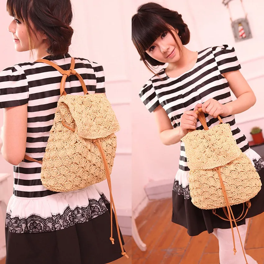 

Chinese style summer new shoulder bag Sennheiser beach resort beach bag women's leisure package