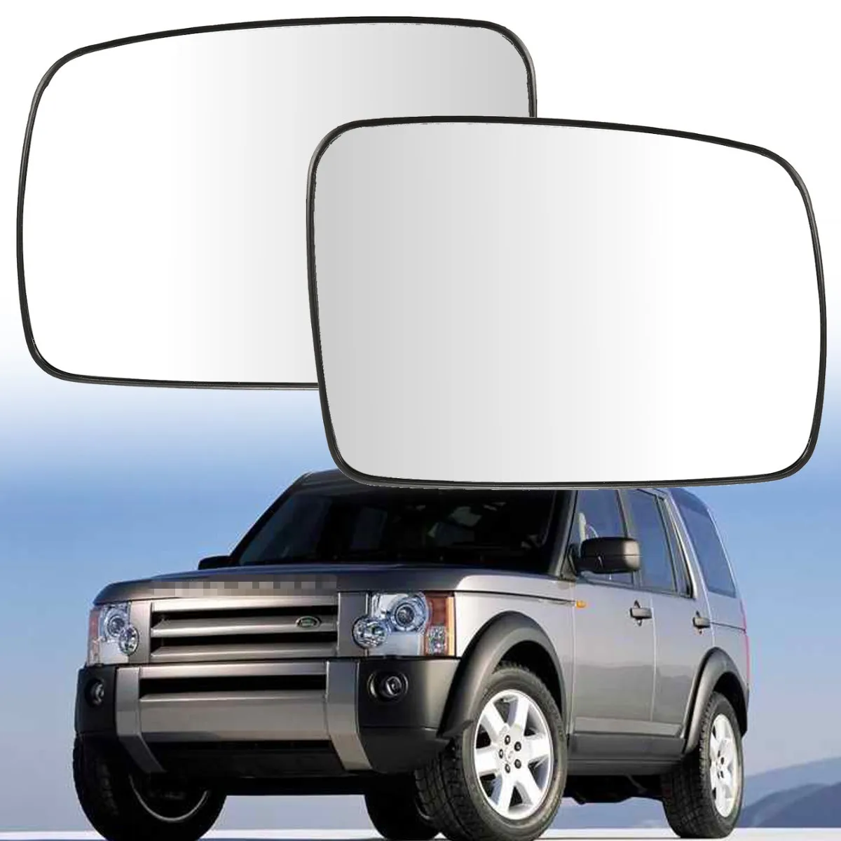 

Left/Right Side Rear View Mirror Glass with Heated Side Wing Mirrors for Land Rover Discovery Range Rover Vogue Freelander 2