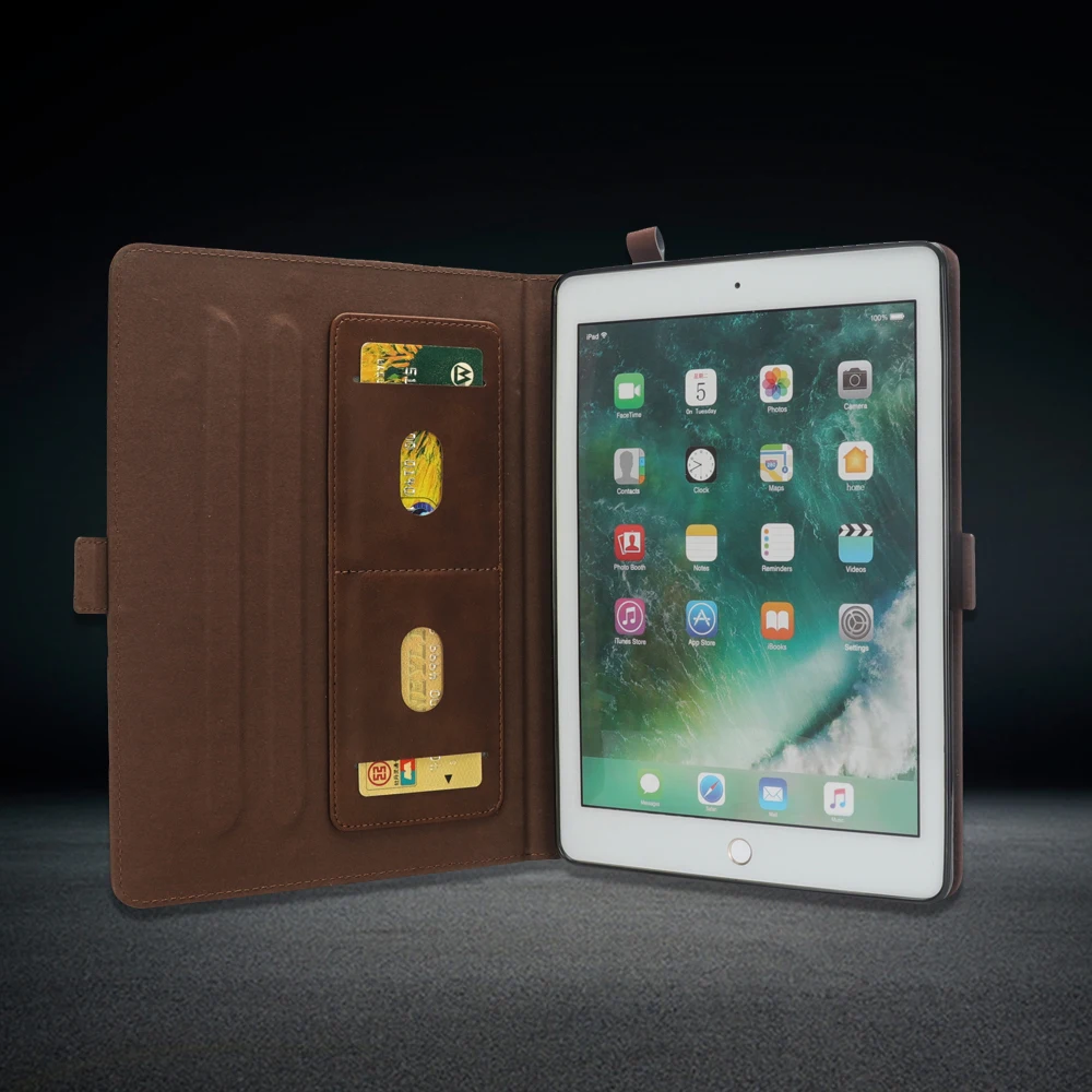 Чехол для iPad mini 3 2 4 Премиум кожаный кошелек на молнии Многофункциональные Чехлы