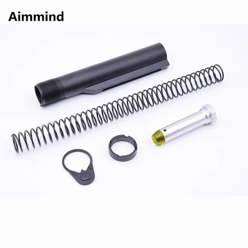 

Tactical AR15 M4 Mil-spec 6 Position Buffer Stock Pipe Extension Tube Assembly /Kit with Mil-spec Size Stocks Accessories