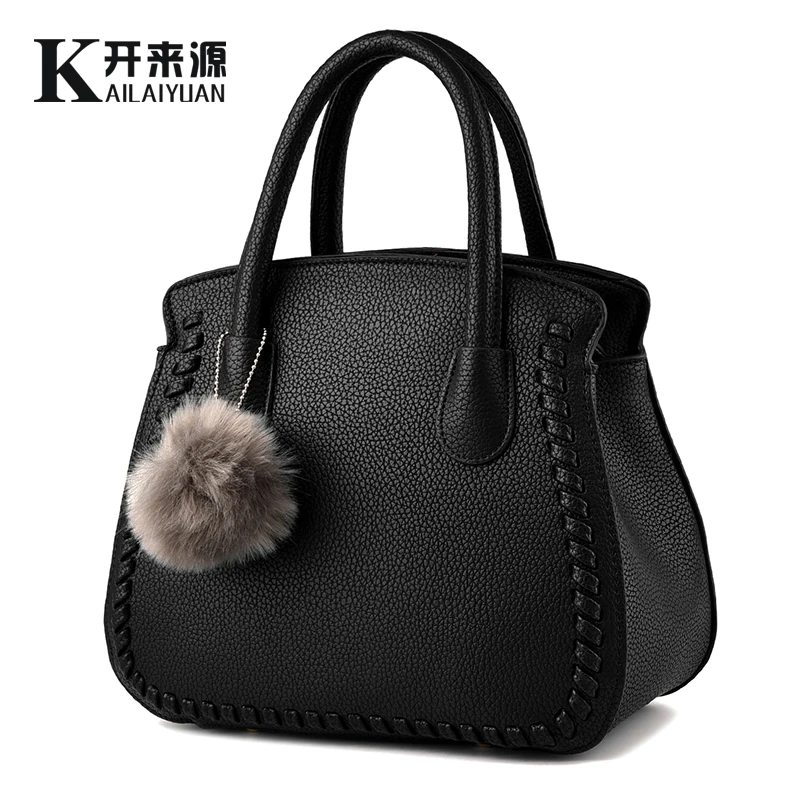 

KLY 100% Genuine leather Women handbags 2019 New package female Korean fashion style female air bag Messenger shoulder handbag
