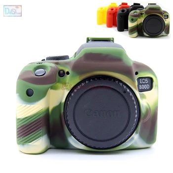 

Rubber Silicon Case Body Cover Protector Soft Frame Skin for Canon EOS 800D Rebel T7i Kiss X9i Camera