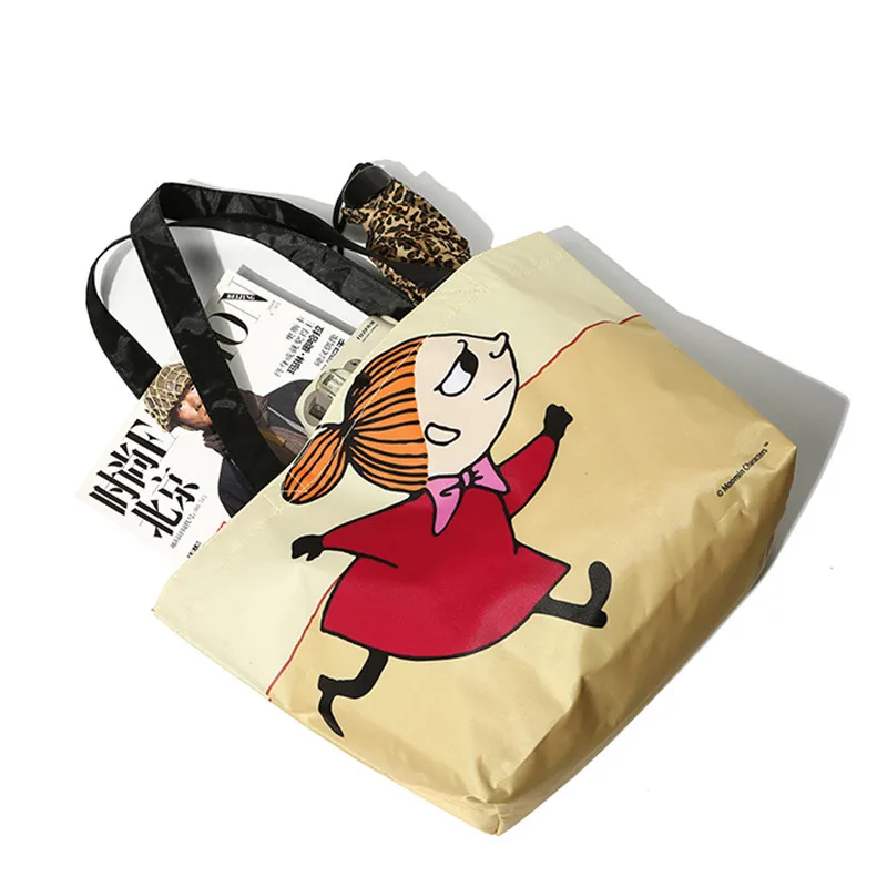 Высокое качество Moomins большая емкость портативная Экологичная сумка на одно