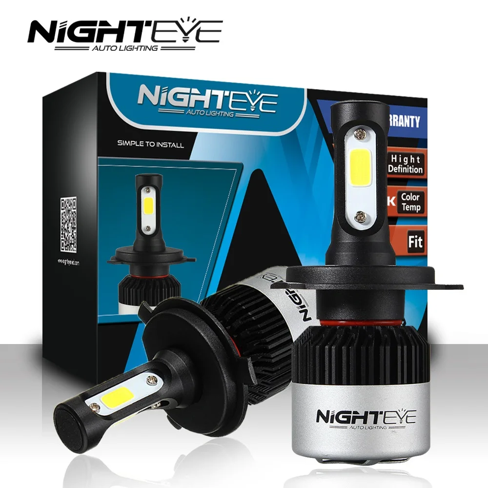 NIGHTEYE luces светодиодный для Авто h7 светодиодный Фронтальный для cabeza bombilla комплект светодиодный H7 H1 H3 H4 H8 HB3 H11 lampara Las Luces del coche 12 В