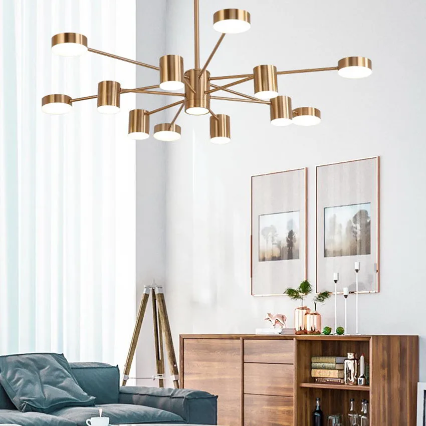 Modern dining room chandelier lighting gold black lampbody led lamp living room kitchen bedroom ind - 33054648065