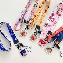 Мультипликационный узор, многофункциональные ремешки для мобильных телефонов, веревка, милый ремешок на шею, ремешки для Airpods, чехол, веревка, ремешок для брелка