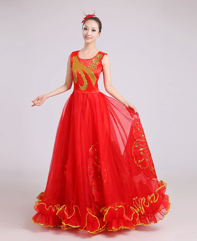 Коррид сценическое испанское платье camisa для фламенко для танцев юбка длинный халат юбки для девочек красное платье для фламенко для женщин L207