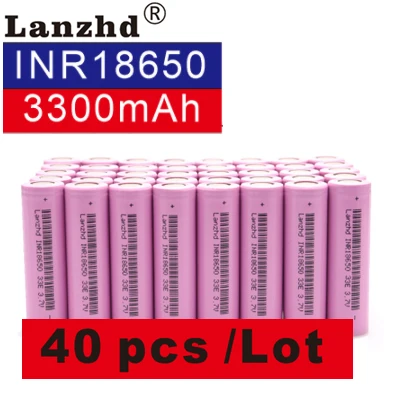 18650 аккумулятор 3,7 V INR18650 литиевые литий-ионные аккумуляторы 3,7 v 30A большой ток 18650VTC7 для samsung 18650(40-280 шт - Цвет: 40 PCS
