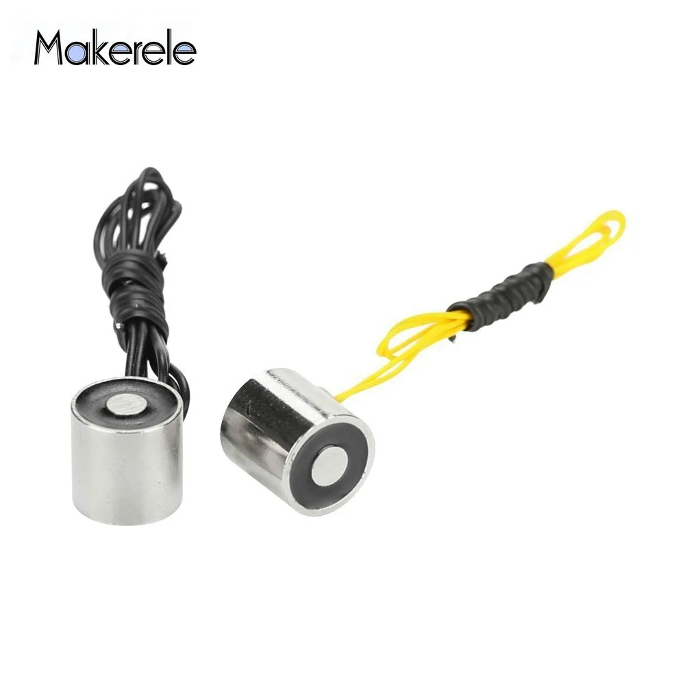 

Makerele Holding Electric Magnet Lifting 0.3KG/3N Solenoid Sucker Electromagnet Solenoid MKP10/10 DC 6V 12V 24V Free Shipping