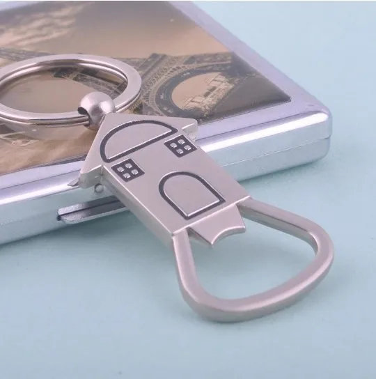 New Arrival Small House Beer Bottle Opener Zinc Alloy Keychain Creative