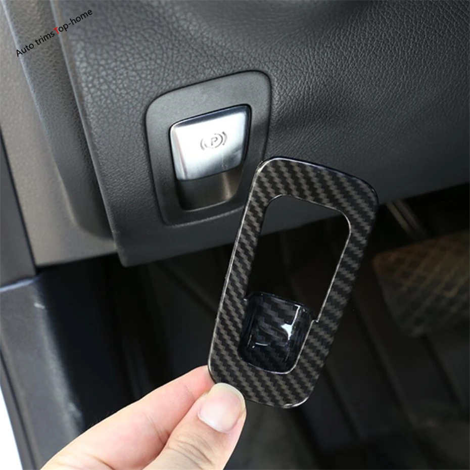 

Yimaautotrims Electronic Handbrake Parking Button Cover Trim Fit For Mercedes Benz GLC X253 2016 - 2018 ABS Interior Mouldings
