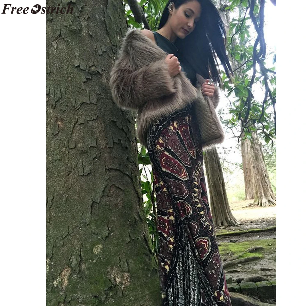 Женская летняя Макси юбка FREE OSTRICH длинная Повседневная Ретро в стиле бохо
