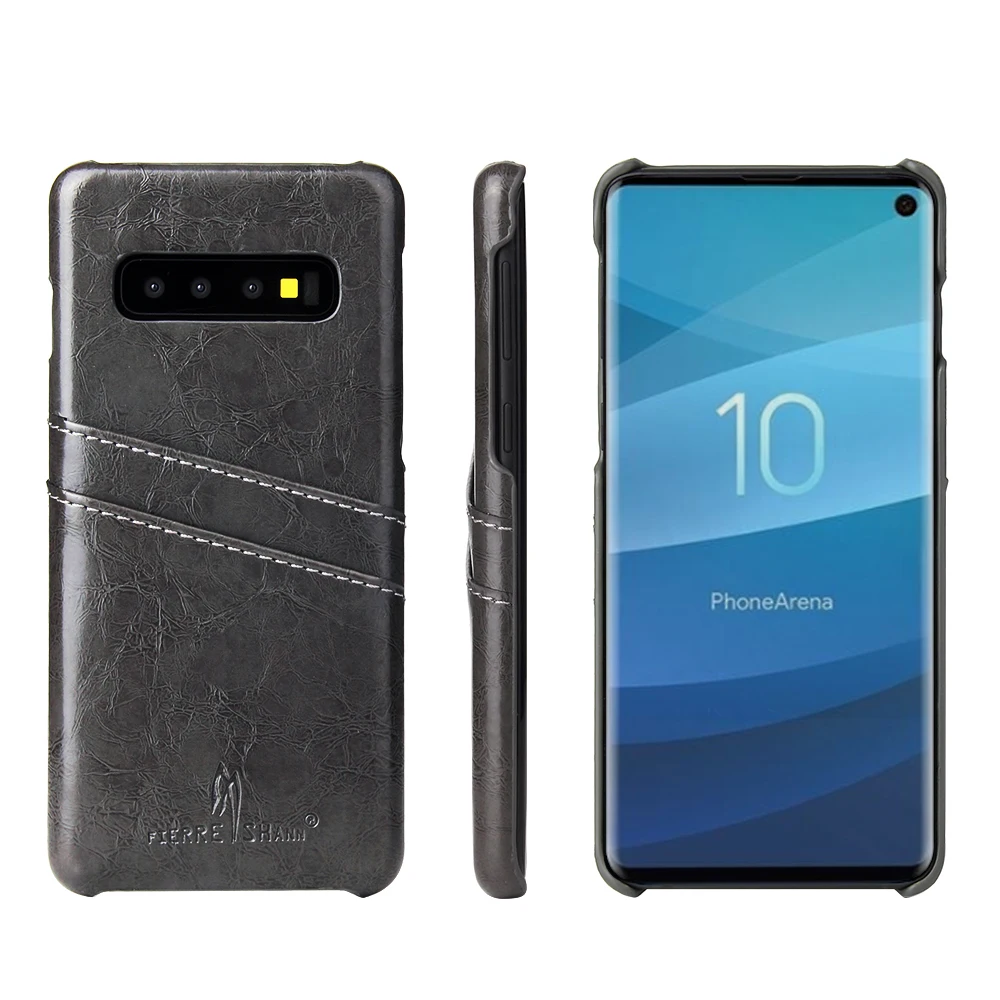 Fierre Shann бренд для samsung Galaxy S10 плюс Чехол Искусственная кожа чехлы для телефонов с рисунком масло и воск карты карманный Сверхтонкий чехол-накладка