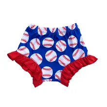 Дизайн бейсбол cheetah Фламинго serape печати рюшами пышные трусики из узорчатой ткани обувь для девочек наряд шаровары