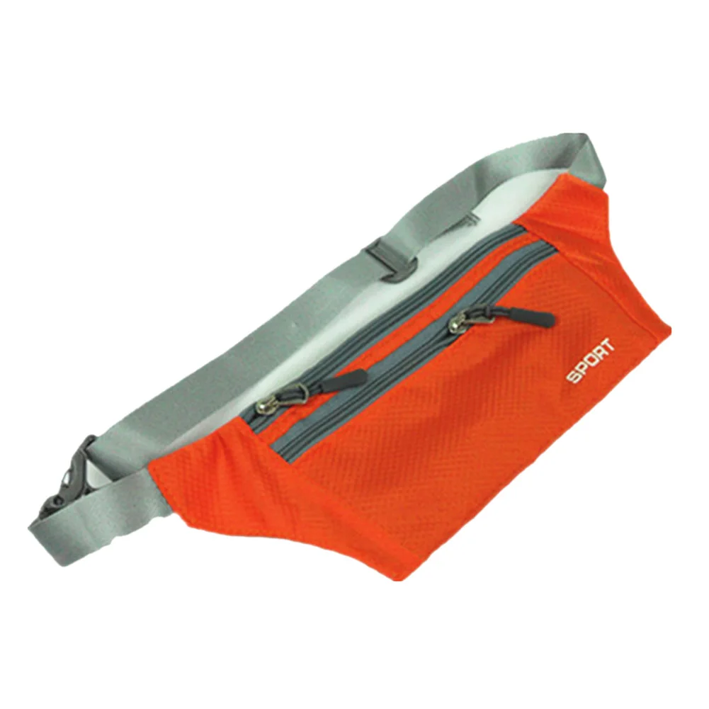 

Unisex Bum Bag Travel Handy Fanny Pack Waist Belt Zip Pouch Orange