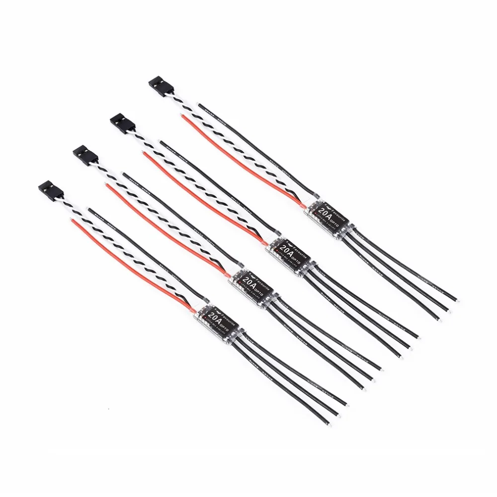 

Fast And Super Light Weight 4 Pcs Fvt Mini 20A 2-4S Violent Esc Electric Speed Control For Little Bee Speed Controllers D25