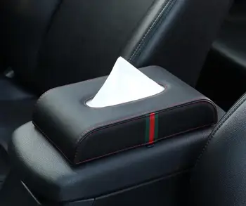 

Armrest Leather Car Tissue Box Auto Pumping Cassette Accessories Holder Creative Removable Paper Napkin Box Organizer For Car