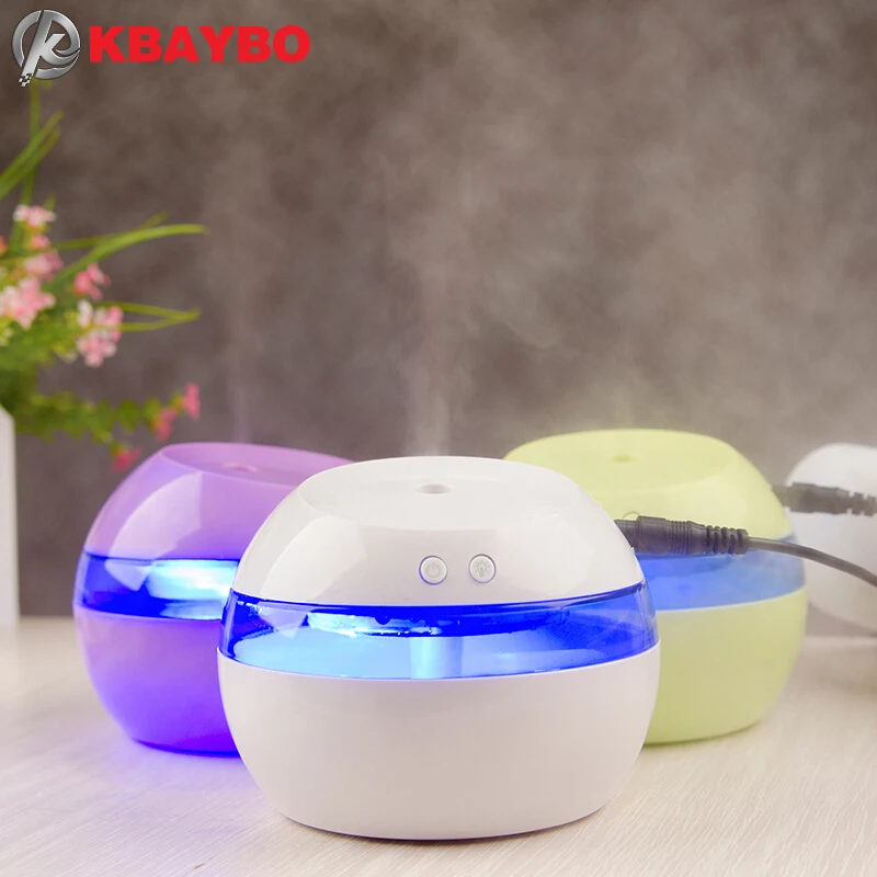 

KBAYBO 290ml Electric USB diffuser Aroma Diffuser Ultrasonic Air Humidifier with 7 colors LED night light mist maker for home