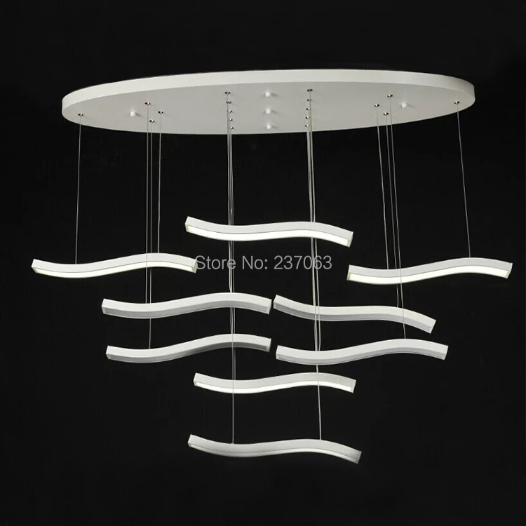Livraison gratuite design moderne led lustre luminaires blanc acrylique lampes pour salon lustres de teto par.jpg Désign Lustres Blanc