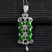 Хотан нефрита ювелирные изделия без инцидента лицензии яйцо лапша инкрустированные кулон ожерелье капли воды кулон женщина с сертификатом