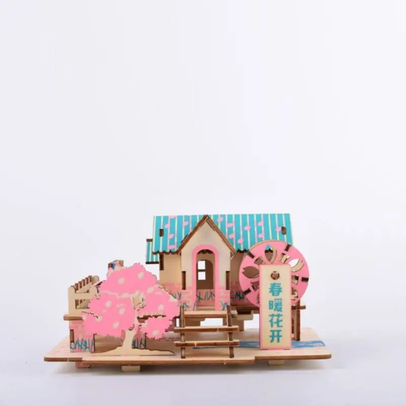 1 Набор, 3D игрушка-головоломка с колесом обозрения, игрушки из дерева для сборки, головоломка для разборки, развивающие игрушки для детей