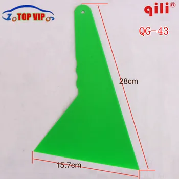 

DHL free 50 pcs High-temperature durability with import POM Largest riangular squeegee with handle floor clean and industry tool