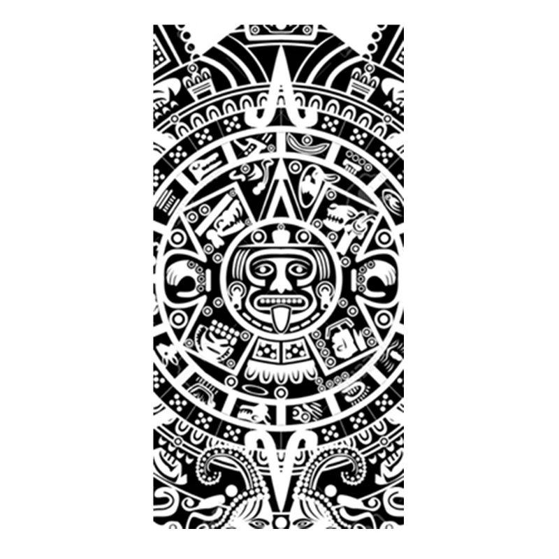 Ethic Aztec Mayan Calendar Maya Symbol Microfiber Yoga Beach Towel Ethic Aztec Mayan Calendar Maya Symbol
