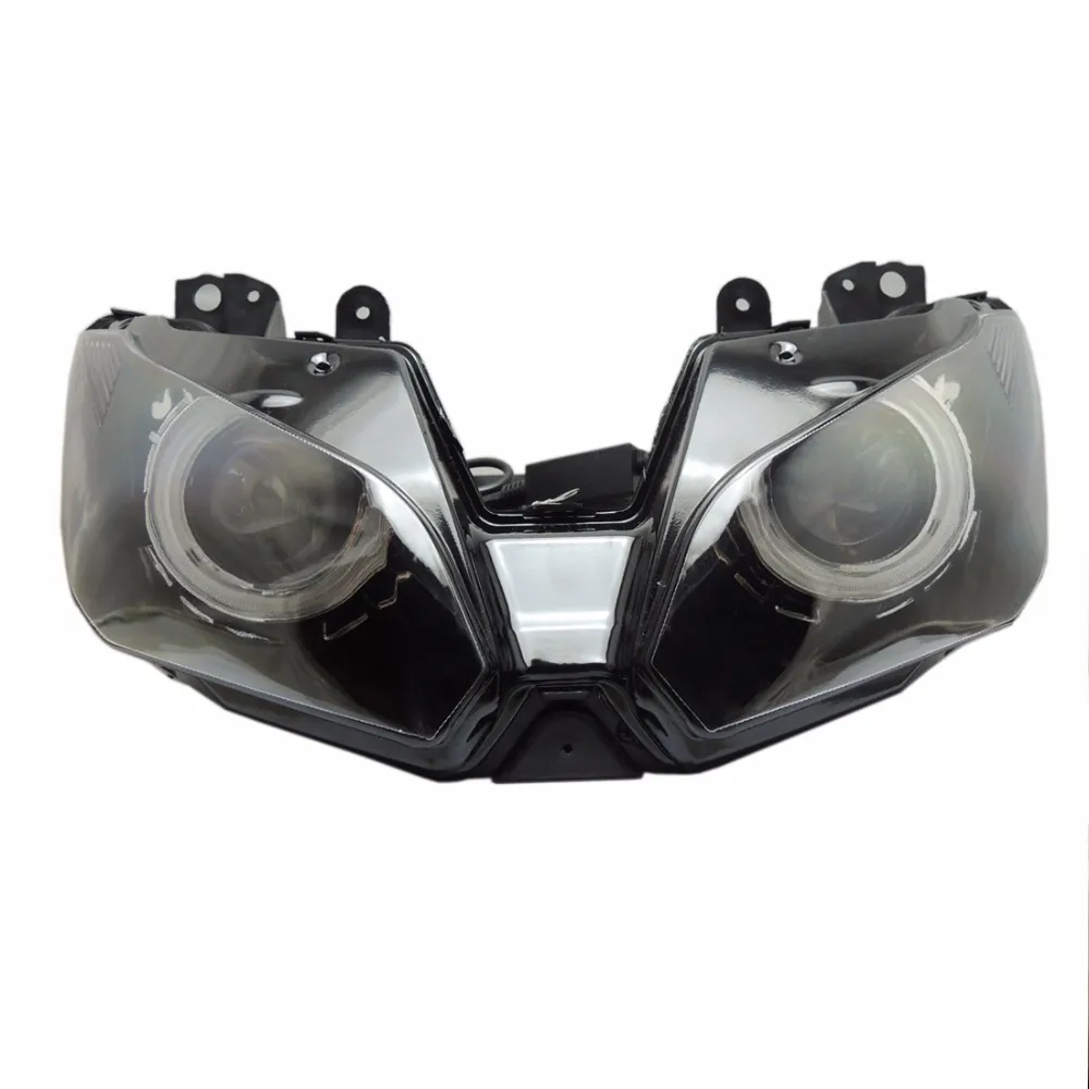 2013-2016 Ninja250 Ninja300 ZX6R Angel Eye HID Projector Custom Headlight Assembly for Kawasaki Ninja 300 ZX-6R 2013-2016 (10)
