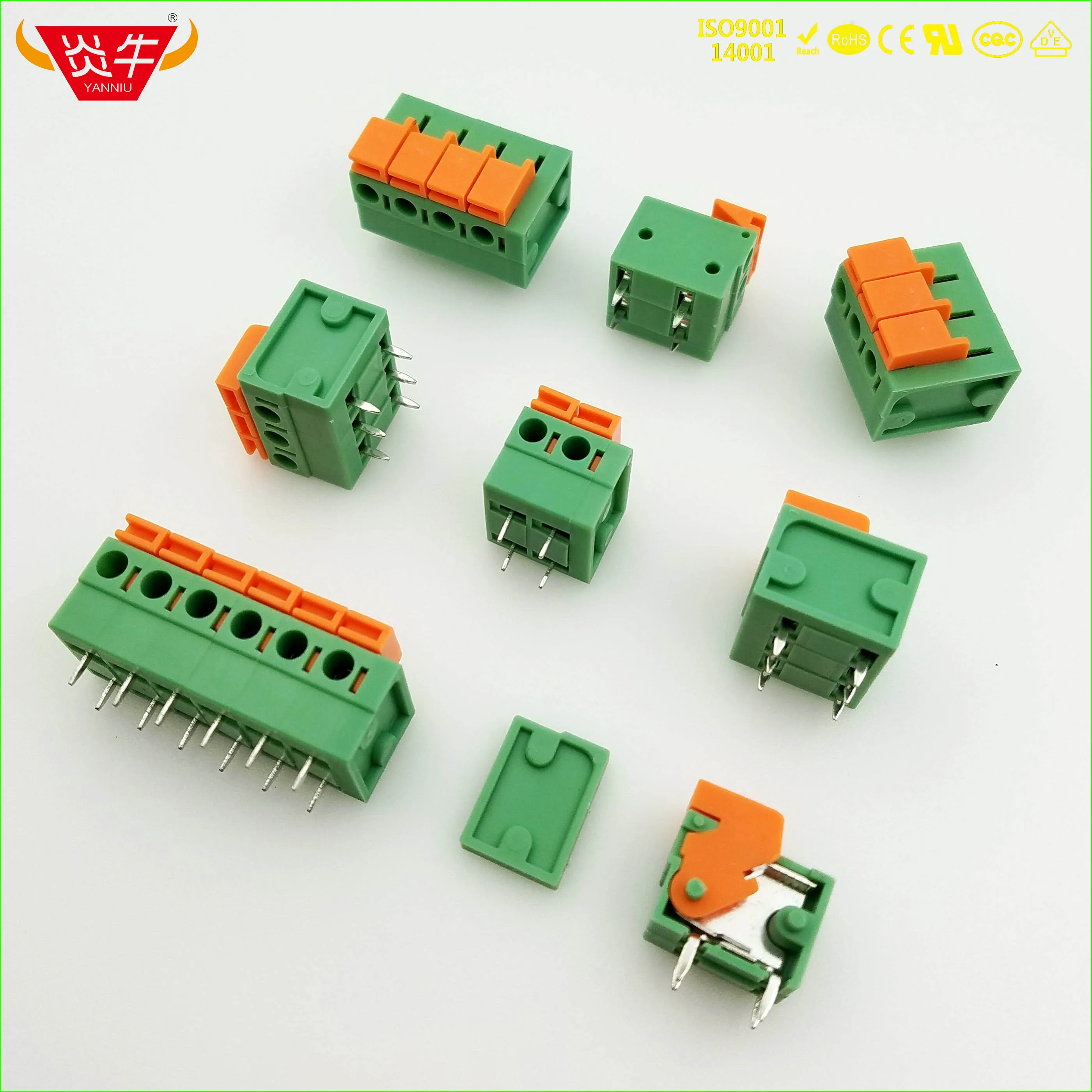 KF142R 5 08 2P ~ 12P печатная плата пружинные клеммные колодки DG142R мм 2 контакта 12