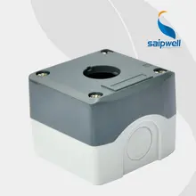 ABS Водонепроницаемый переключатель Box Серый чехол 1 отверстие Кнопка коробка 68*68*54 мм