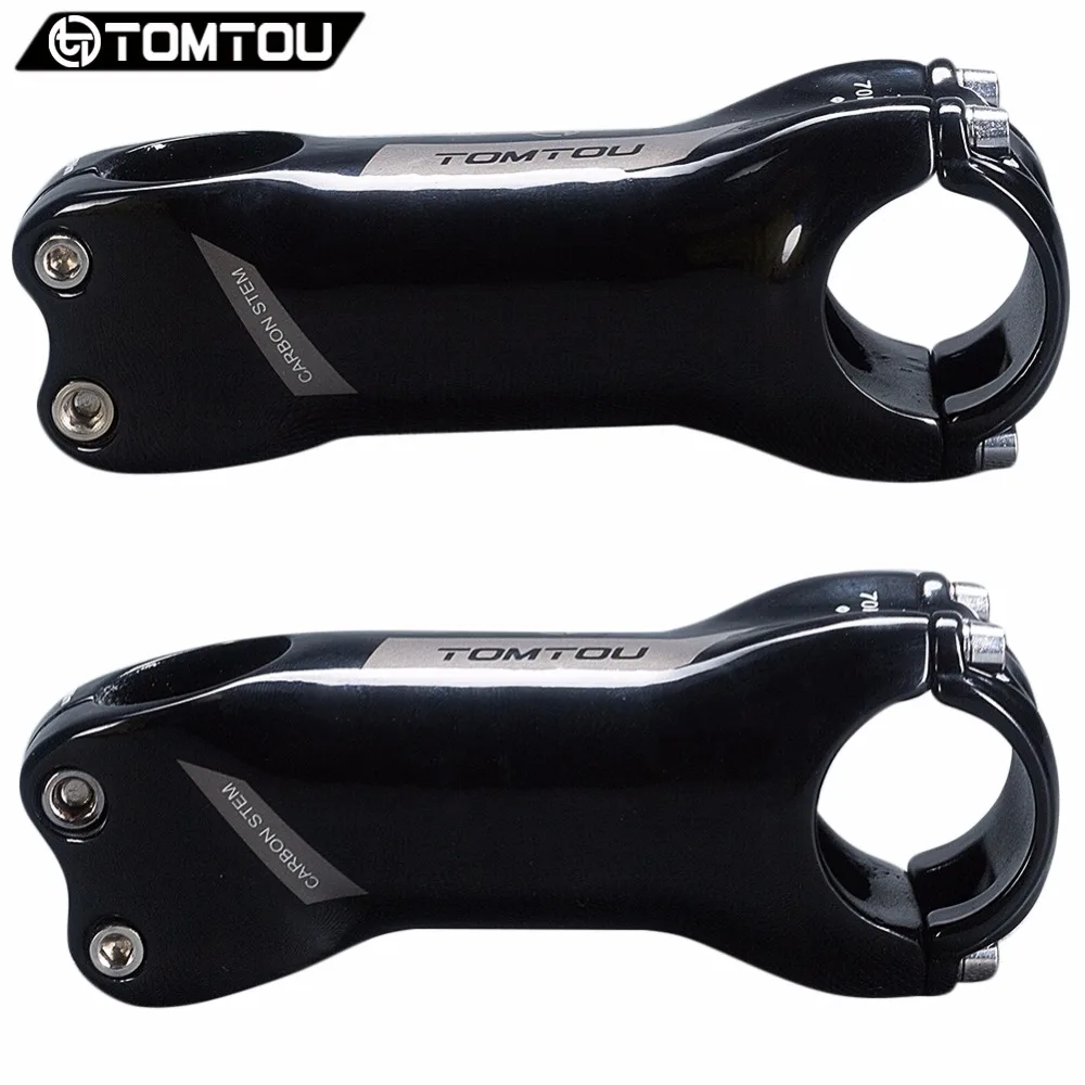 

TOMTOU Full UD Carbon Stem Road Bike Stem Mountain Bicycle Stem 6 Degree / 17 Degree Handlebar 31.8mm Fork 28.6mm Gray - TF5T14