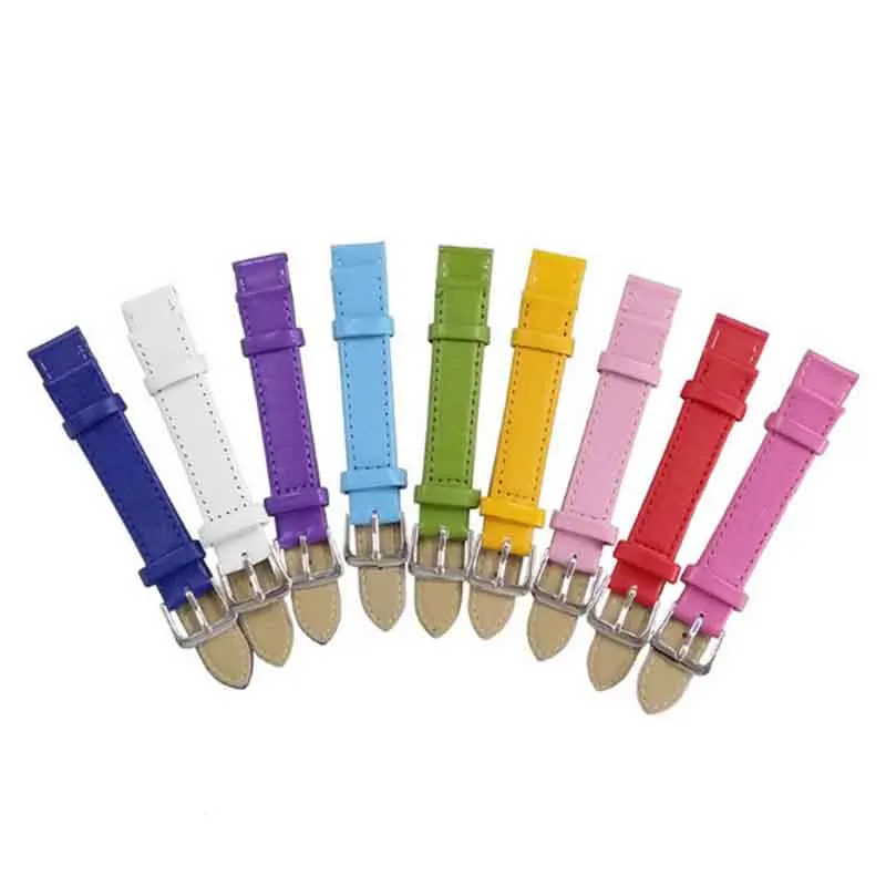 

12mm 14mm 16mm 18mm 20mm 22mm leather watchband 12mm Straps for watches and accessories fashion multicolor women's watch bands