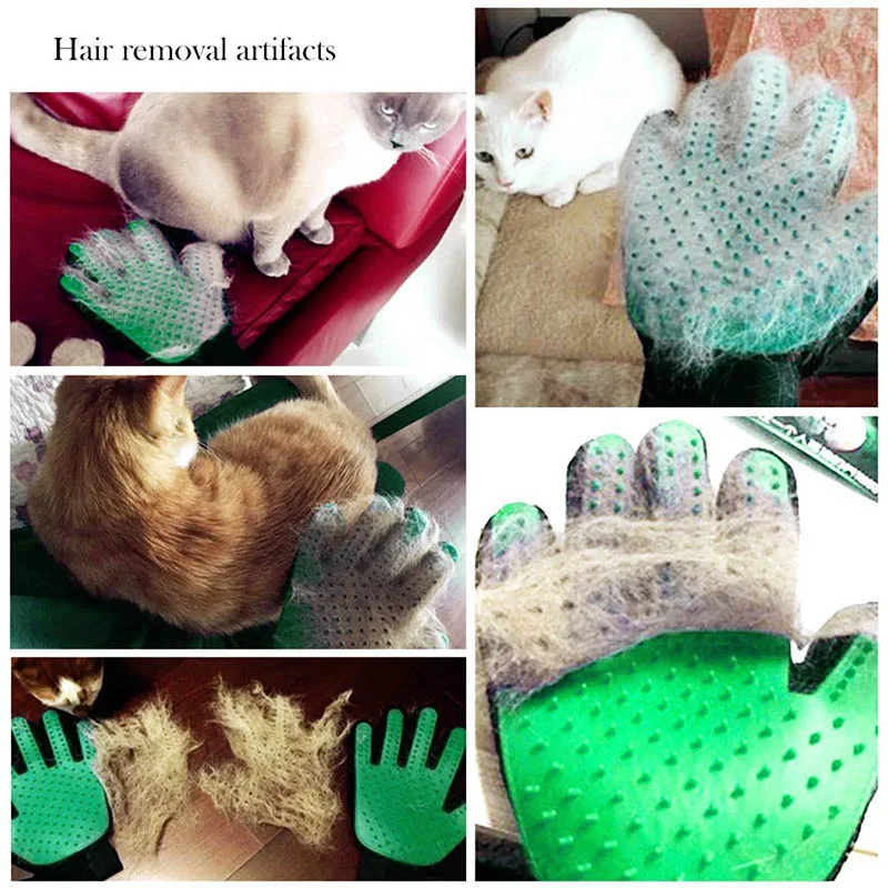 3 pet hair glove
