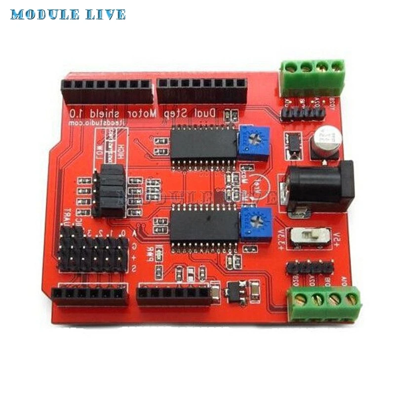 

Dual Step motor driver shield for Arduino IO PWM CNC 3.3v 5v with A3967chips High Qualitity