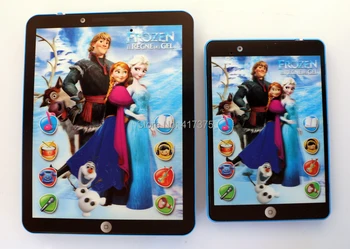 

Spanish Anna Elsa princess educational mini pad,Spanish language intelligent dolls electronic learning machine for child kids