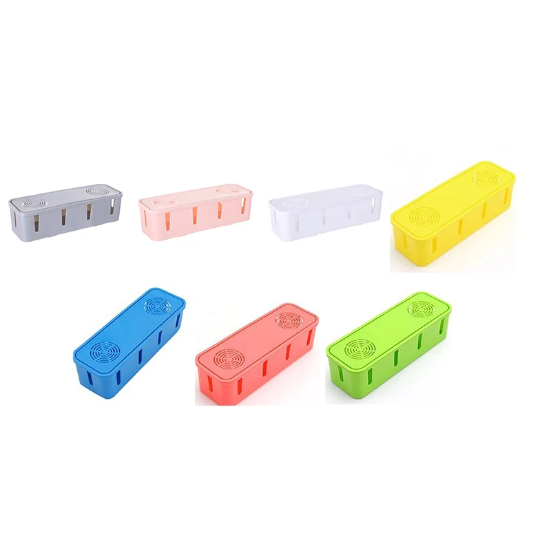 1pc Plastic Power Strip Cord Socket Storage Box Electric Wire Storage Organizer Cable Collect Cases Power Strip Cord Storage Box