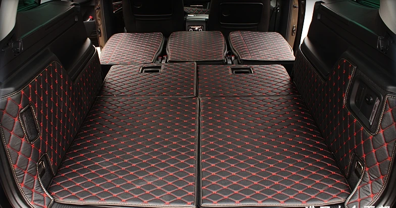 

Good mats! Special trunk mats for Volkswagen Sharan 7seats 2016-2012 waterproof durable boot carpets cargo liner,Free shipping