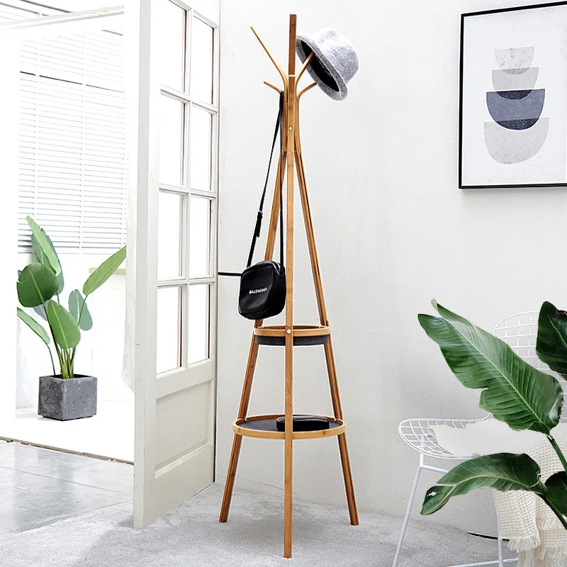 

170*49cm Cloth Coat Storage Racks, Floor Standing Hall Furniture, Simple Wooden Floor Clothes Rack, Bedroom Living Room DHL ship