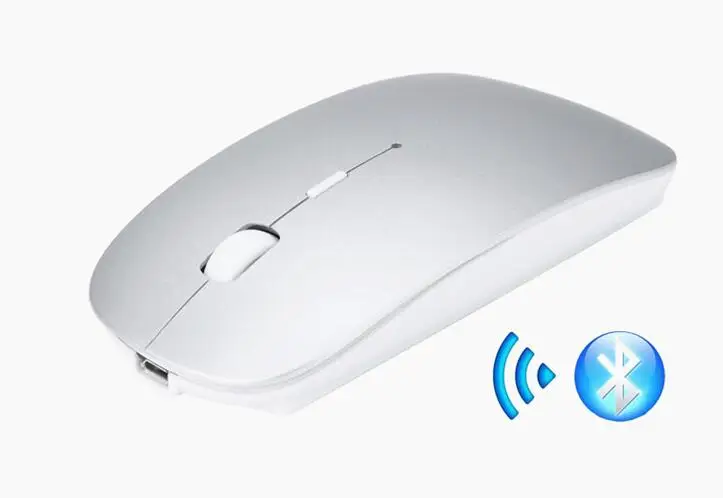 Bluetooth 4 0 Беспроводная перезаряжаемая беззвучная игровая мышь Ультра тонкая для