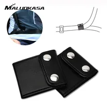 

2Pcs Car Seatbelt Adjuster PU Leather Soft Auto Shoulder Neck Strap Positioner Locking Clip Protector Universal Seat Belt Safety