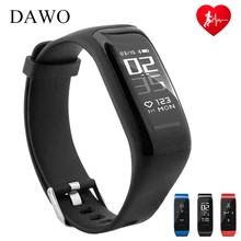 DAWO Smart Fitness Bracelet Activity Tracker Heart Rate Sleep Monitor IP67 Waterproof Smart Wristband For Android IOS PK miband2