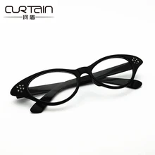 Винтаж Для женщин и мужчин оправа для очков унисекс солнцезащитные очки "кошачий глаз" в форме вечерние танцевальные очки бриллиантами оптические очки N111