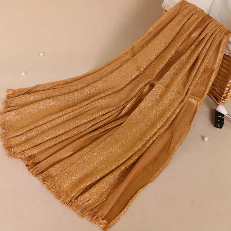 

Shimmer Muslim scarf hijabs gold thread cotton shawl headscarf Arab Lurex Metallic Shawl women's cotton Wrap 170x70cm 6pcs/lot