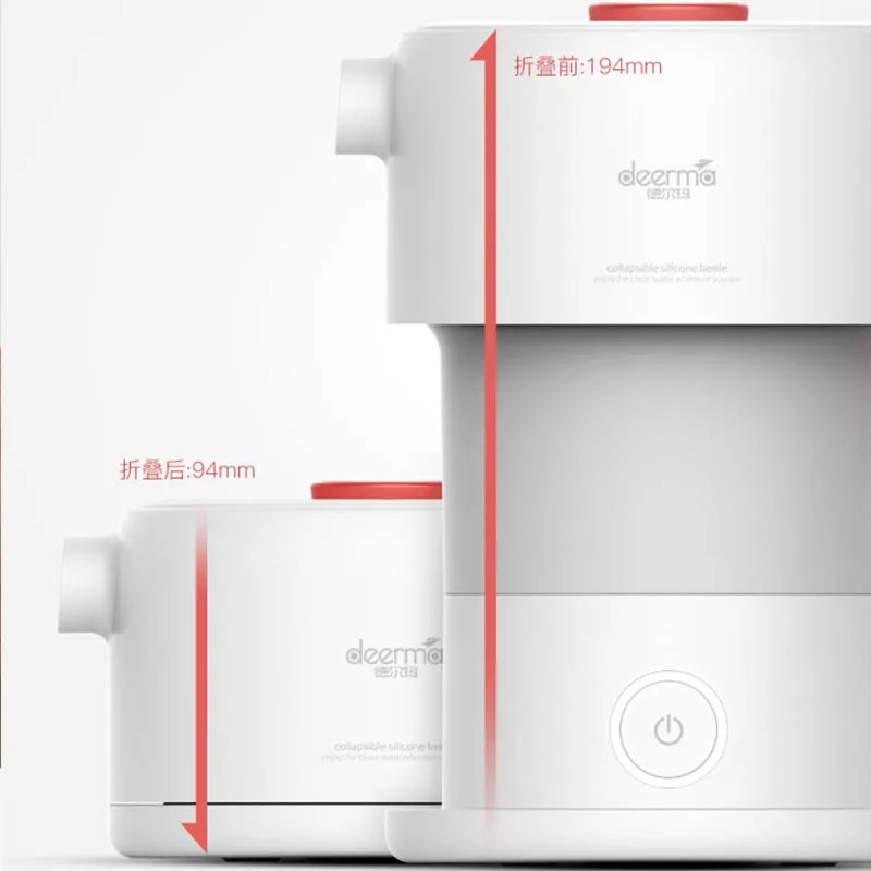 Xiaomi Deerma 0.6L складной портативный Электрический чайник для воды ручной Электрический колба для воды горшок автоматическое отключение защиты чайник