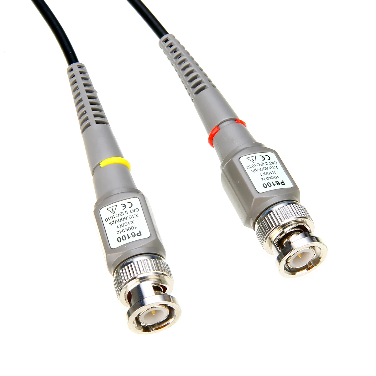 2Pcs Durable Oscilloscope Scope Analyzer Clip Probe 100MHz Oscilloscope Probe Test Leads Measurement Tools