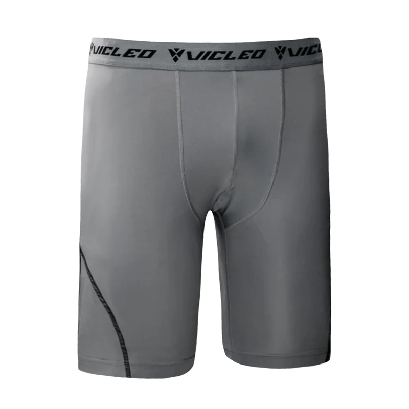 VICLEO бренд Футбол узкие шорты Для мужчин комфорт фитнес-зал для обучения игре в Футбол Короткие штаны 16Z05001 - Цвет: Серый