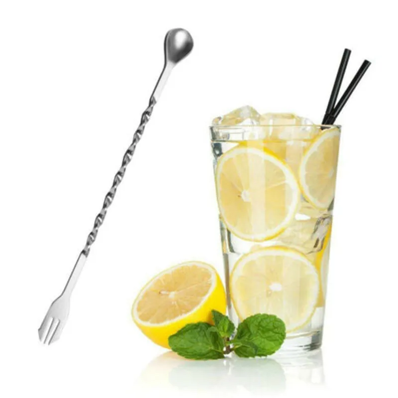 

Long-handled Stainless Steel Cocktail Muddler Bar Coffee Spoon Cocktail Bar Accessories Tool Kit Bartender DIY Tools
